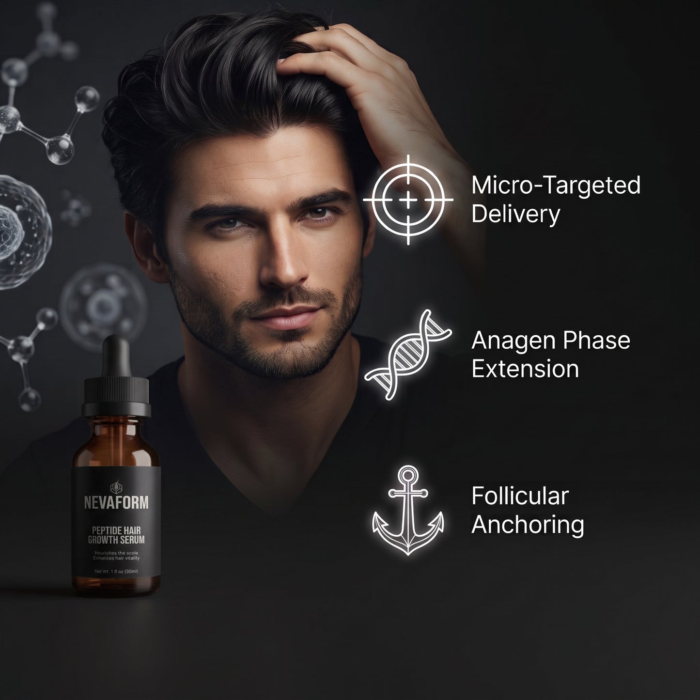 NevaForm™ Clinical Peptide Hair Serum